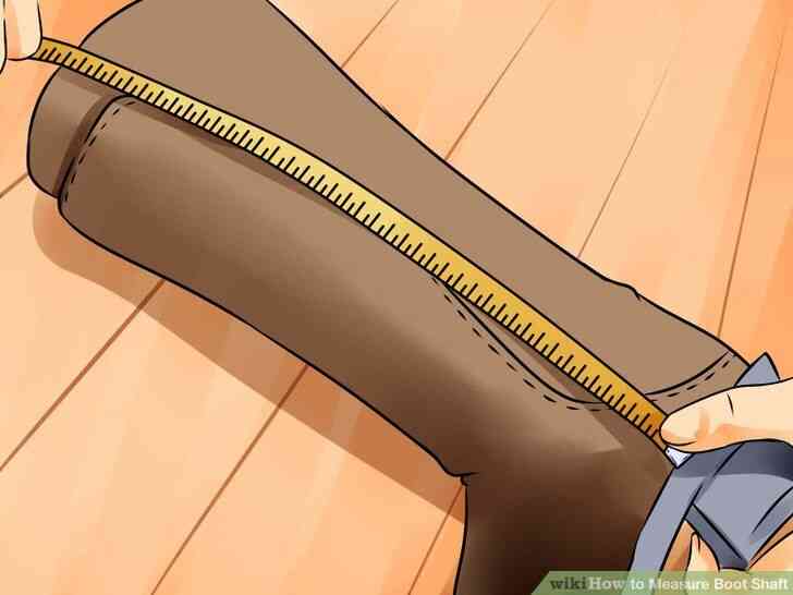 Image intitulé Mesurer la tige de la chaussure de l